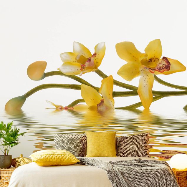 Fototapete Wellness Saffron Orchid Waters