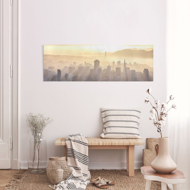 Wandbilder Skyline San Francisco im Morgengrauen