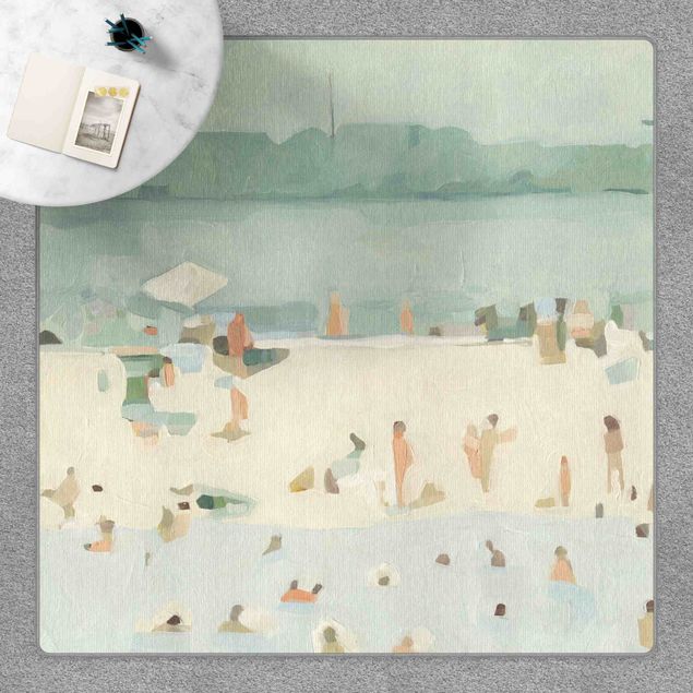 Pastell Teppich Sandbank im Meer I