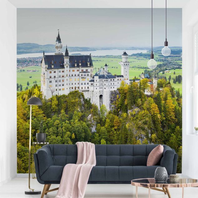 Moderne Tapeten Schloss Neuschwanstein Panorama