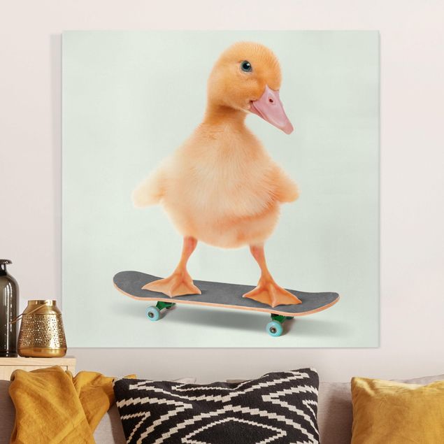 Wandbilder XXL Skate Ente