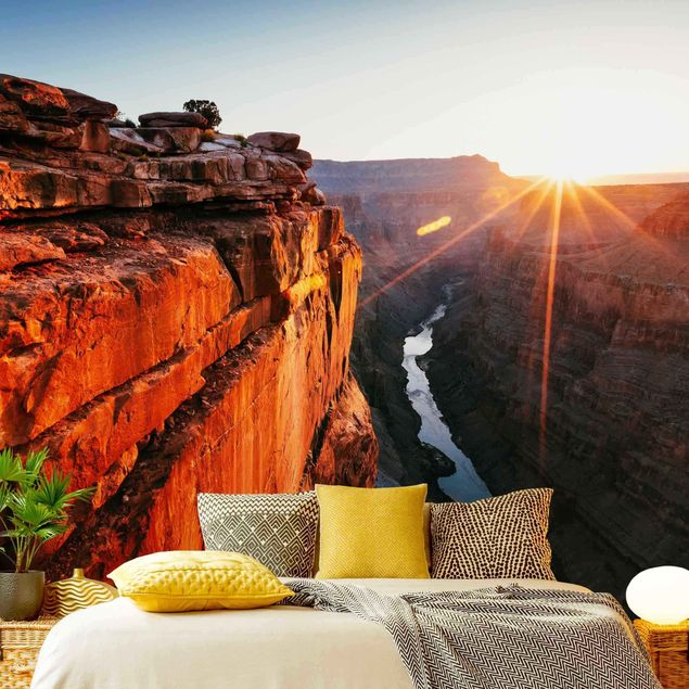 Rote Tapeten Sonne im Grand Canyon