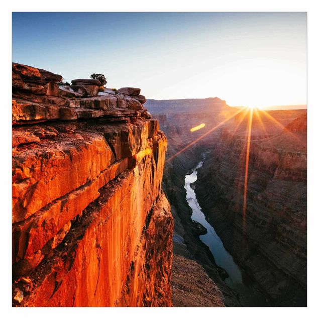 Fototapeten Sonne im Grand Canyon