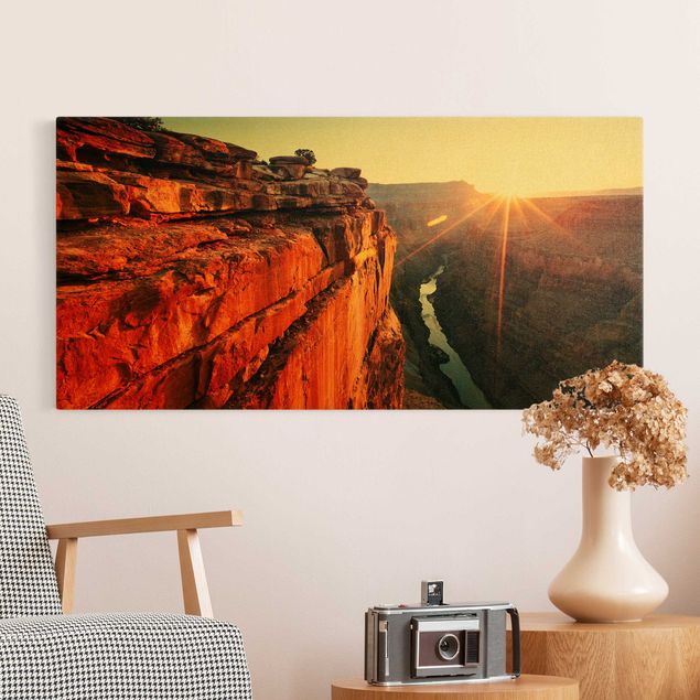 Leinwandbilder Skyline Sonne im Grand Canyon