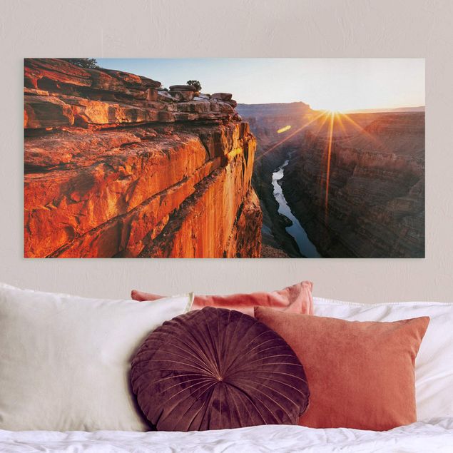 Leinwandbilder XXL Sonne im Grand Canyon