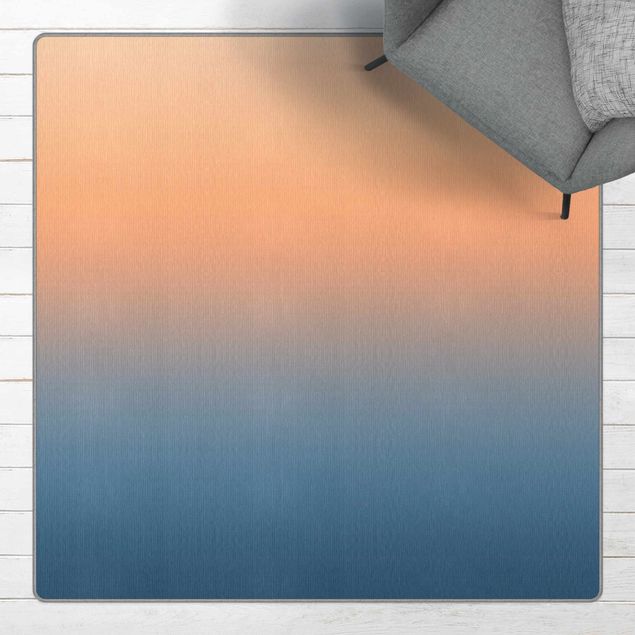 Teppich modern Sonnenaufgang Farbverlauf