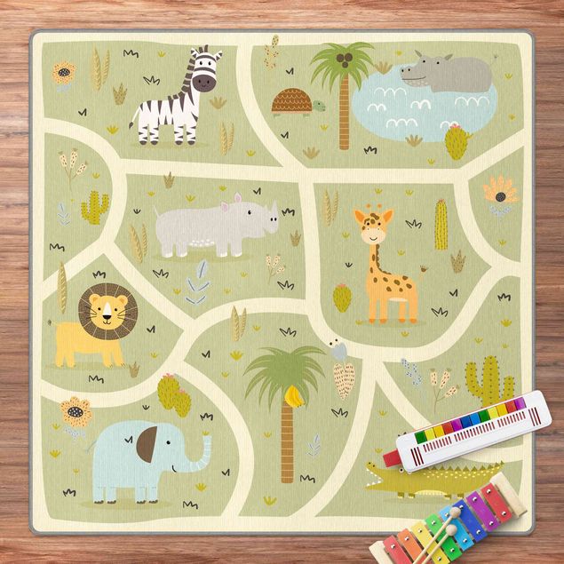 Bunte Teppiche Safari - Die große Vielfalt der Tiere