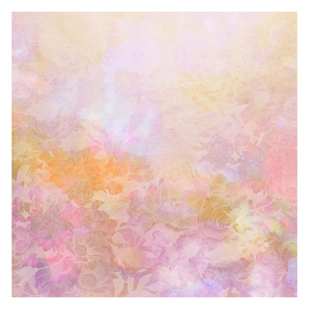 Fototapete Design Strahlender Blütentraum in Pastell