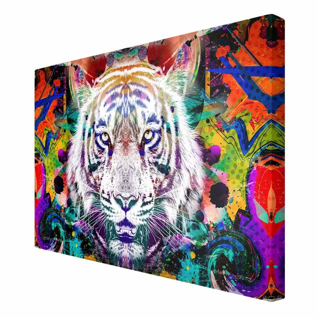 Leinwandbilder abstrakt Street Art Tiger