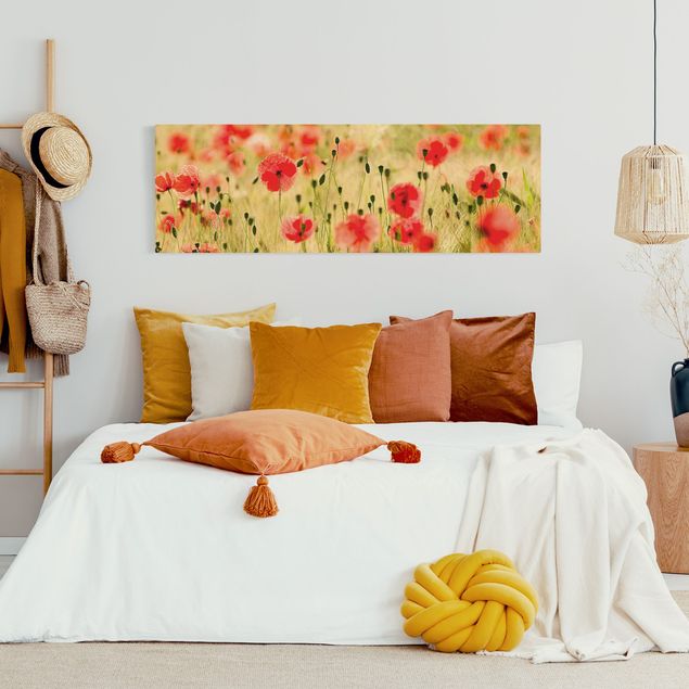 Leinwandbilder Wohnzimmer modern Summer Poppies