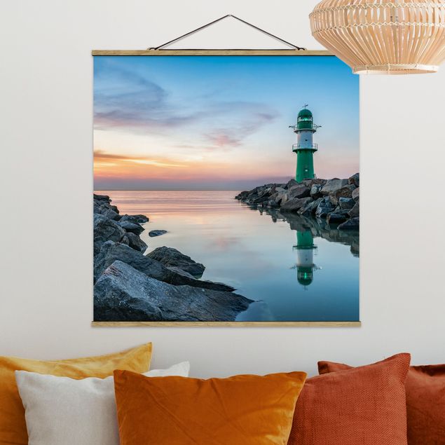 Wandbilder Sunset at the Lighthouse