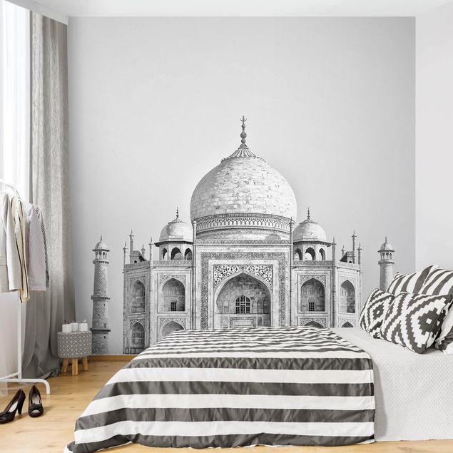 Tapete grau Taj Mahal in Grau