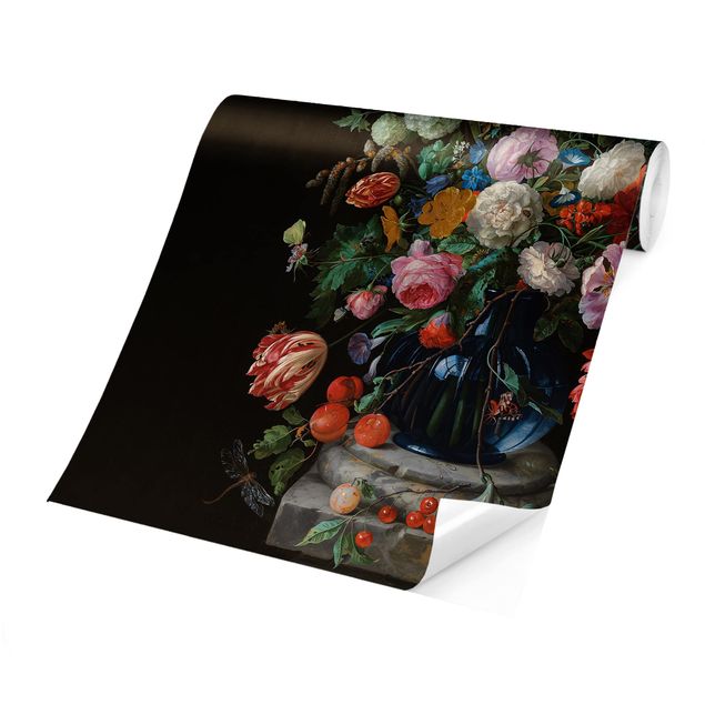 Fototapete Design Jan Davidsz de Heem - Glasvase mit Blumen
