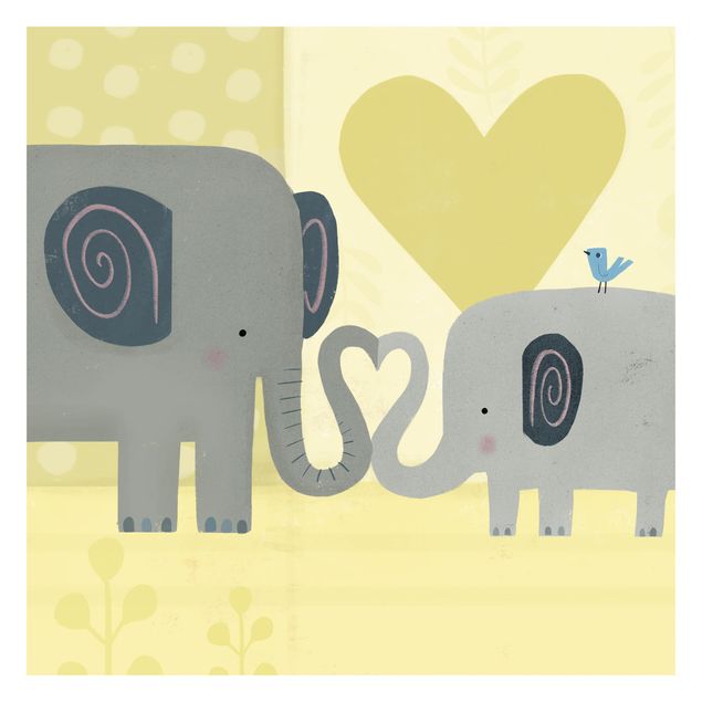 Fototapete Design Mama und ich - Elefanten