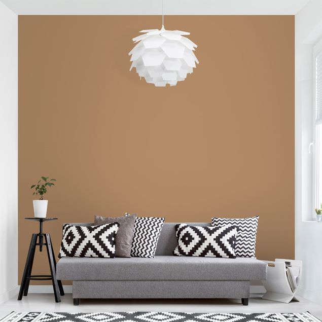Wandtapete Design Terracotta Taupe