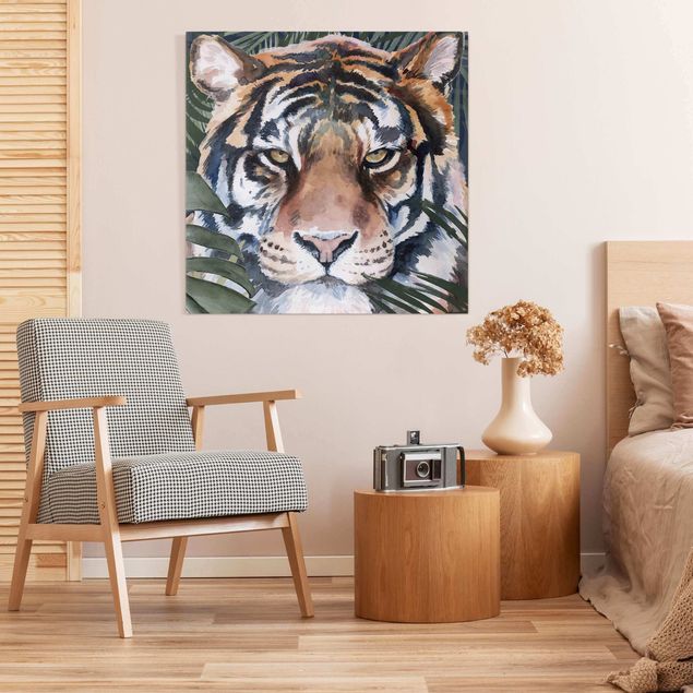 Wandbilder Tiere Tiger im Dschungel