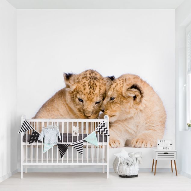 Design Tapete Two Lion Babys