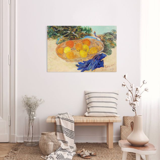 Leinwandbild Kunstdruck Van Gogh - Stillleben mit Orangen