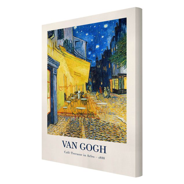 Leinwandbilder Wohnzimmer modern Vincent van Gogh - Café-Terrasse in Arles - Museumsedition