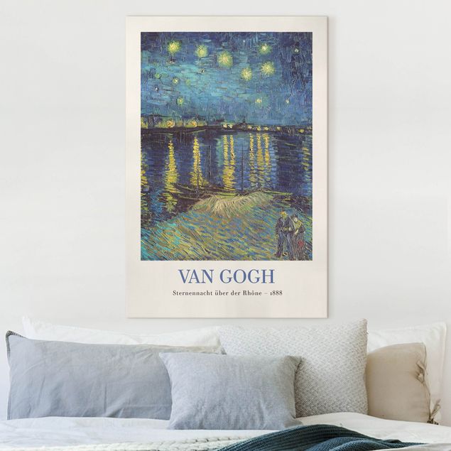 Leinwandbilder XXL Vincent van Gogh - Sternennacht - Museumsedition