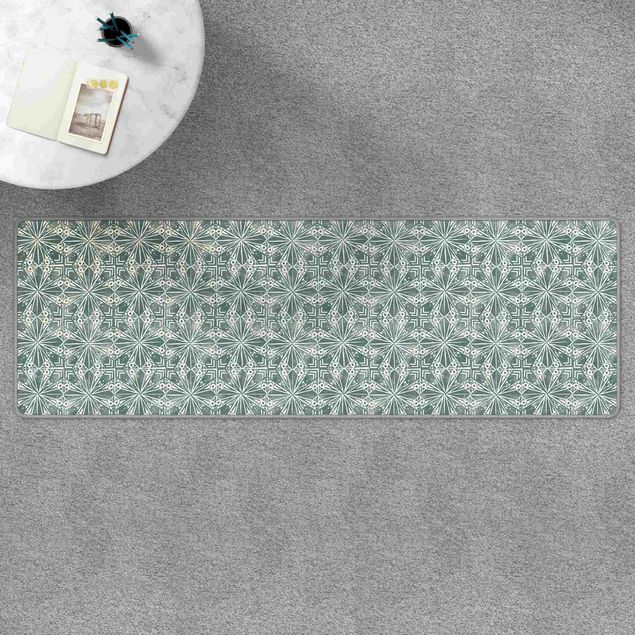 Moderner Teppich Vintage Muster Geometrische Fliesen