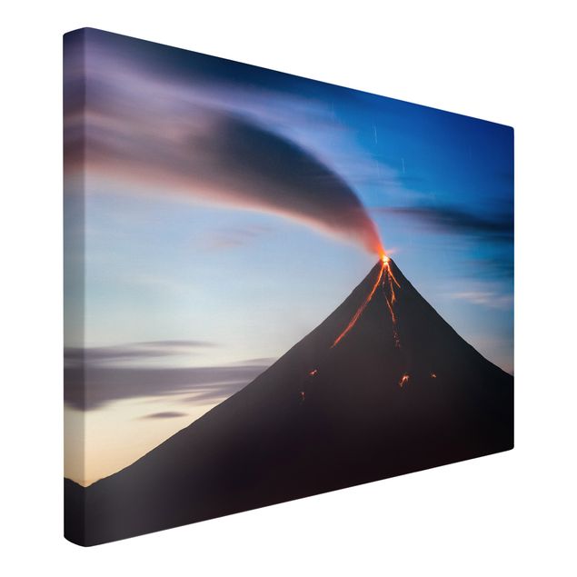Moderne Leinwandbilder Wohnzimmer Vulkan