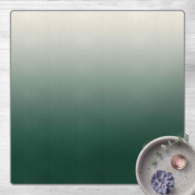 Moderne Teppiche Waldgrün Farbverlauf