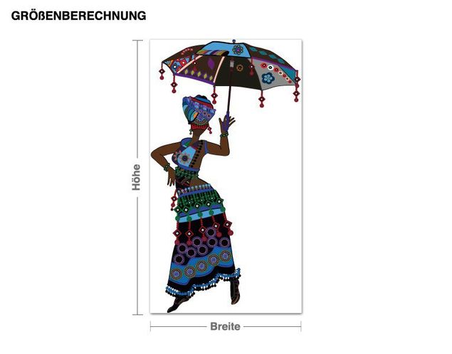 Afrika Wandtattoo Ethnic Fashion