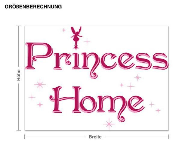 Wandtattoo Prinzessin Princess Home