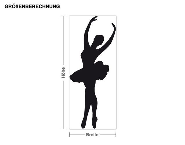 Wandtattoo Ballerina Ballett tanzt
