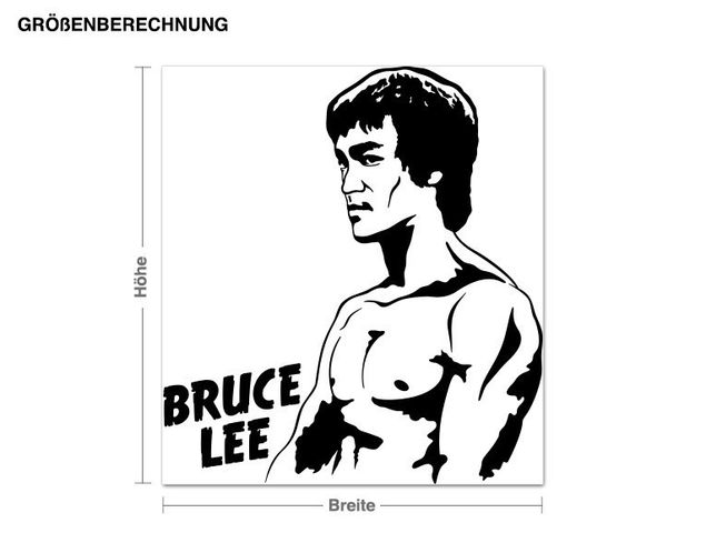 Wandtattoo Bruce Lee