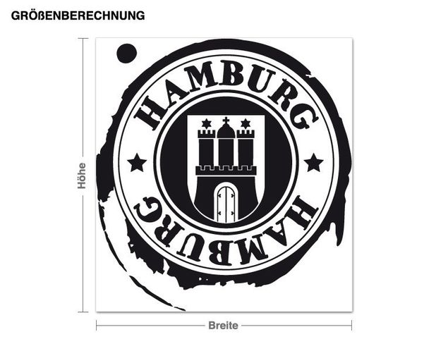 Wandtattoo Hamburg Logo Design