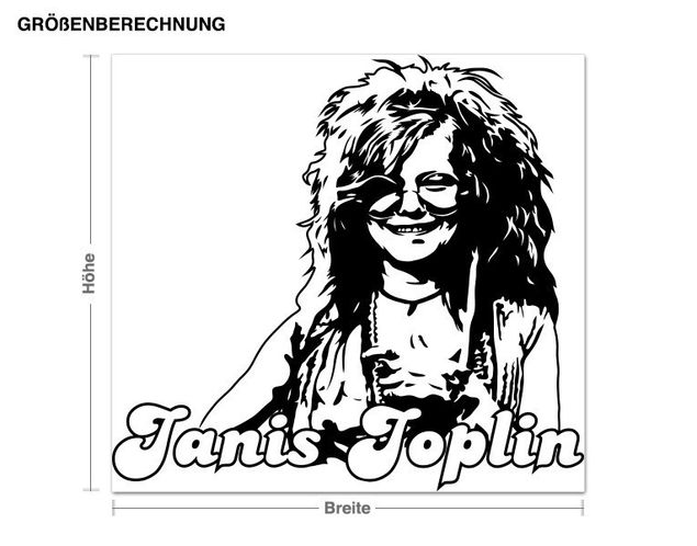 Wandtattoo Janis Joplin