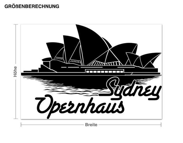 Wandtattoo Skyline Opernhaus Sydney