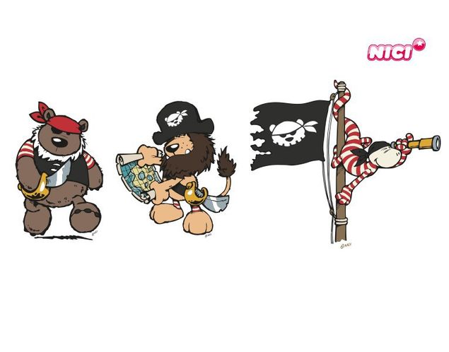 Wandtattoo Dschungel NICI - Pirates - Piraten auf hoher See