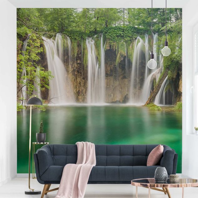 Tapete Natur Wasserfall Plitvicer Seen