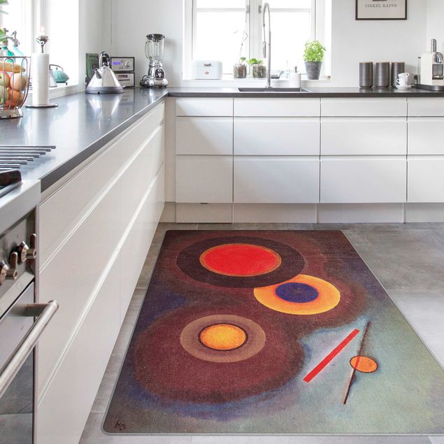 Moderne Teppiche Wassily Kandinsky - Kreise und Linien