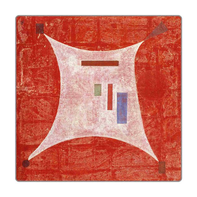 Teppich rot Wassily Kandinsky - Vier Ecken