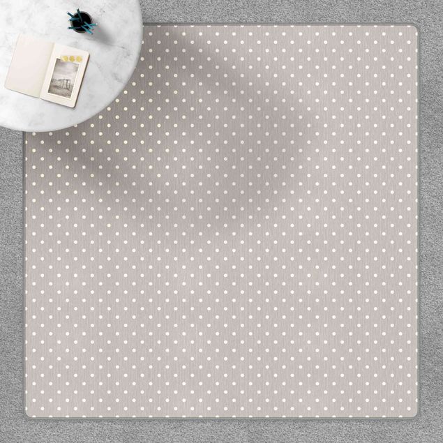Teppich weiß Weiße Punkte auf Grau