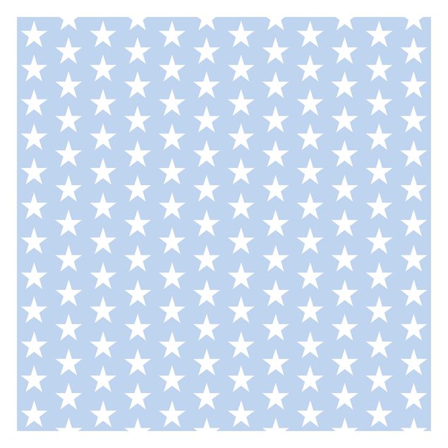 Design Tapete Weiße Sterne auf Blau