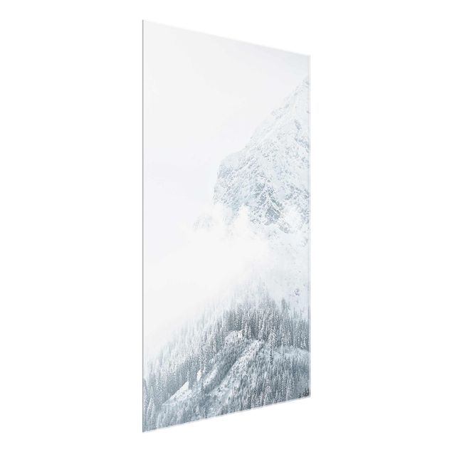 Schöne Wandbilder Weißer Nebel in den Bergen