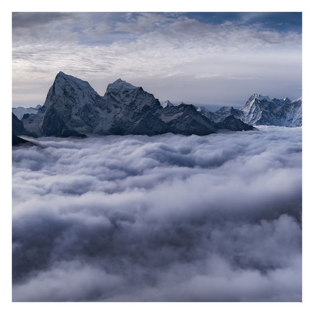 Wandtapete Design Wolkenmeer im Himalaya