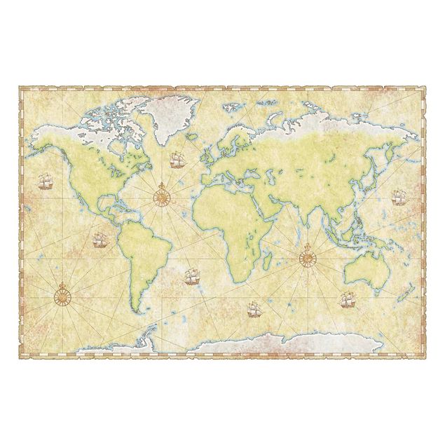 Schöne Fototapete World Map