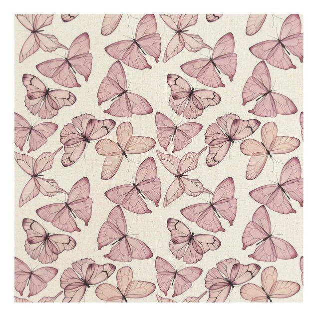 Wandbilder Tiere Zarte Rosa Schmetterlinge