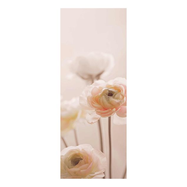 Bilder auf Glas Zarter Strauch an Rosa Blüten