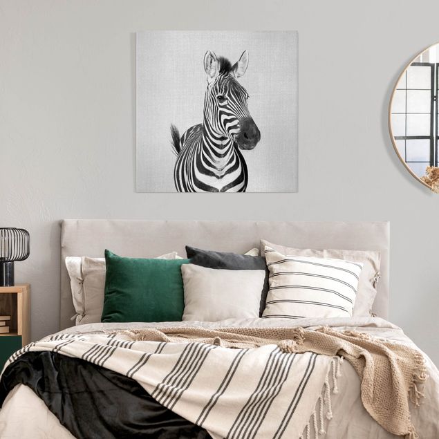 Wandbilder Zebra Zebra Zilla Schwarz Weiß