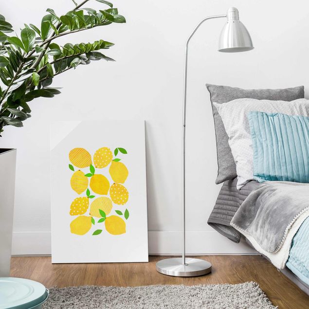 Wandbilder Zitronen mit Punkten