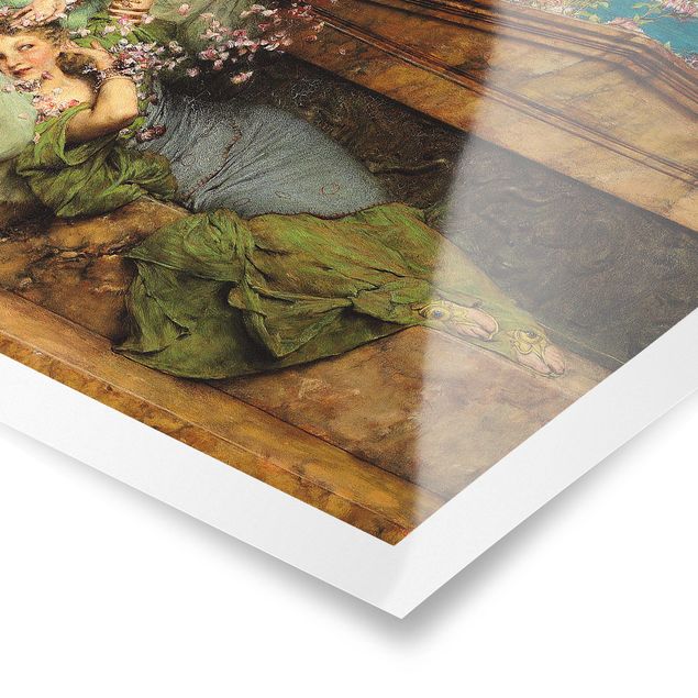 Wandbilder Kunstdruck Sir Lawrence Alma-Tadema - Im Rosengarten