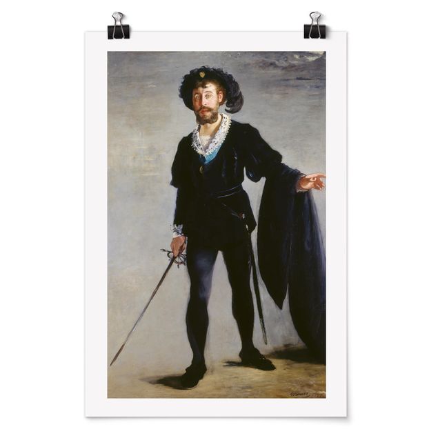 Schöne Wandbilder Edouard Manet - Der Sänger Jean-Baptiste Faure als Hamlet