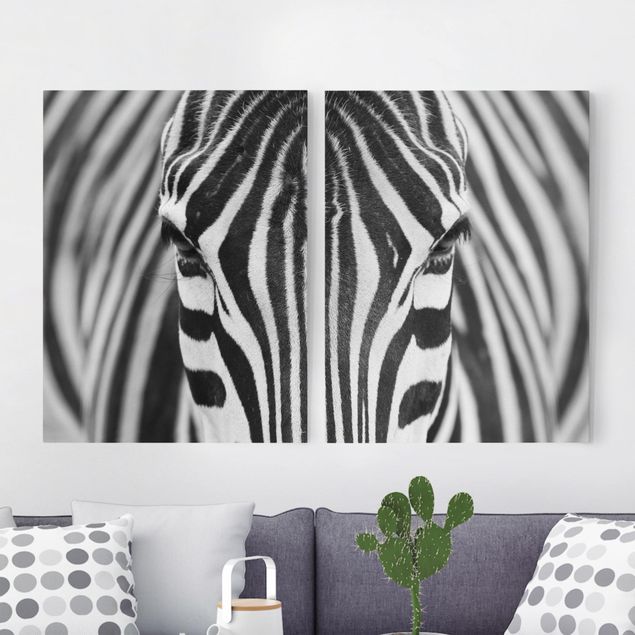 Wandbilder XXL Zebra Look
